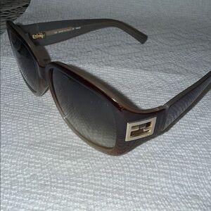 Fendi Brown and Gold Sunglasses